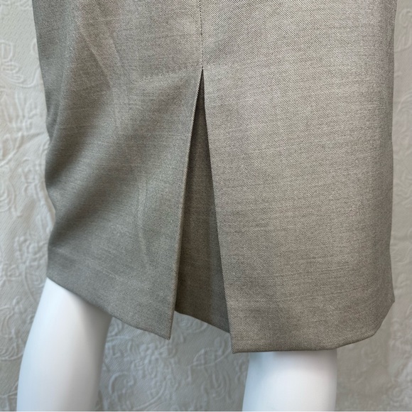 MaxMara Tan Stretch Wool Pencil Skirt - Picture 9 of 13